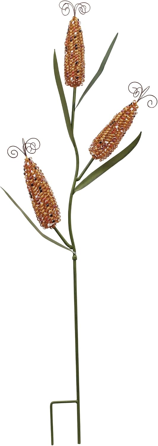 Metal Corn Garden Stake Fall Decor Decorative Corn Stalk Yard Sign