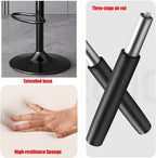 Adjustable Swivel Counter Bar Stool, Tall Executive Office Chair, Comfortable Event Chair, Minimalist Bar Stool, for Bar, Kitchen, Restaurant(Smoky Gray)