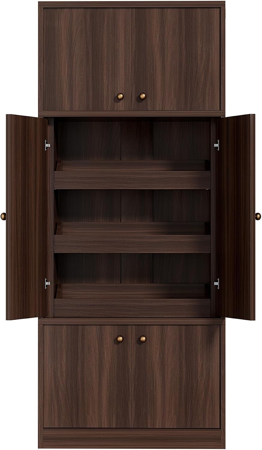71 Inch Tall Kitchen Pantry Cabinet, Freestanding Storage Cabinet with Doors ...