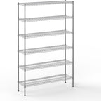 14" Deep x 48" Wide x 74" Height Wire Shelving Kit | 6-Tier | NSF Commercial Storage Rack Unit