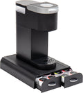 Mind Reader Single Serve Pod Organizer, 2 Drawers, 24 Pod Capacity, Keurig Mini Compatible, Black