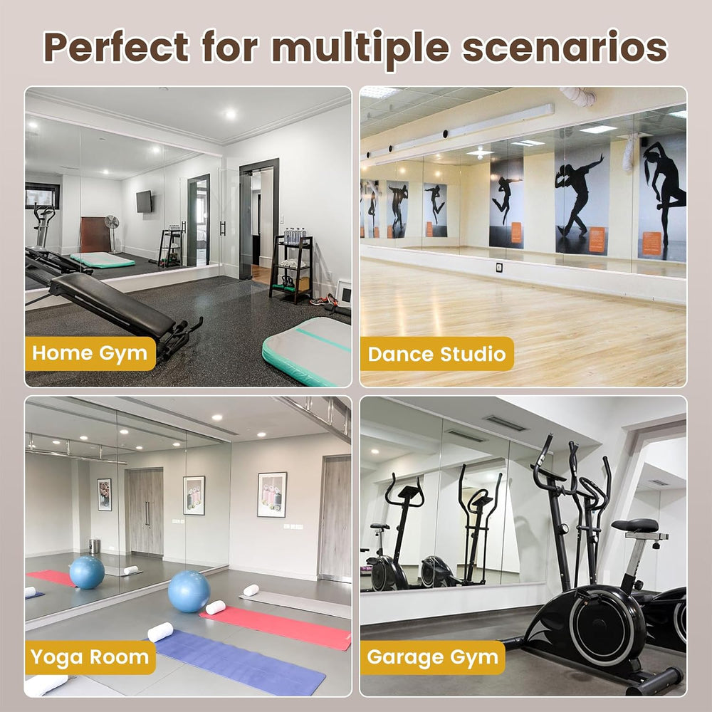 LOAAO Home Gym Mirror 56"x22", 2 PCS