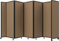 Versare Room Divider 360 Portable Wall Partition | Folding Panels | Large Freestanding Divider | Locking Wheels | Temporary Room Separator