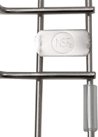 Thirteen Chefs Stainless Steel Cutting Board Rack - Ten 1" Slots fits Baking Sheets, Pans and Lids - Commercial Grade Organizer and NSF Stamped for Restuarants and Kitchens
