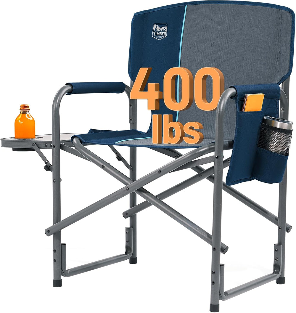 Timber Ridge Aluminum Oversized Camping Chair, Lightweight Portable Directors...