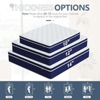 Twin XL Mattress, 12 Inch Hybrid Twin XL Size Mattresses in a Box, Gel Memory Foam and Pocket Coils Innerpring Mattress with Ergonomic Design, Cooler Sleep with Pressure Relief and Support,39"*80"*12"