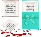 Best Birthday Gifts for Mother in Law from Daughter Son in Law - Mom in Law Gift, Future To My Mother in Law Gifts, Wedding Day Gift for Mother of the Groom Bride, Jewelry Dish Tray
