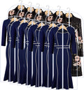 Garment Bags for Hanging Clothes 24'' x 55'' (Set of 12) Coat Covers for Closet Foldable Washable Dress Bags for Hanging Clothes for Long Dress Dance Costumes Suits Gowns Coats