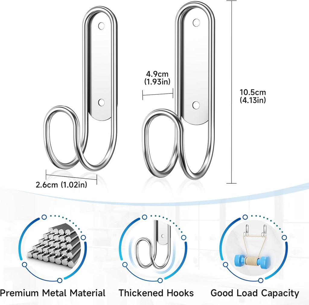 Ironing Board Holder Wall Mount, Durable Ironing Board Holder Stainless Steel, Space Saving Iron Board Hook for Wall Heavy Duty, for Laundry Room Livingroom Bathroom Small(Y or T Leg)