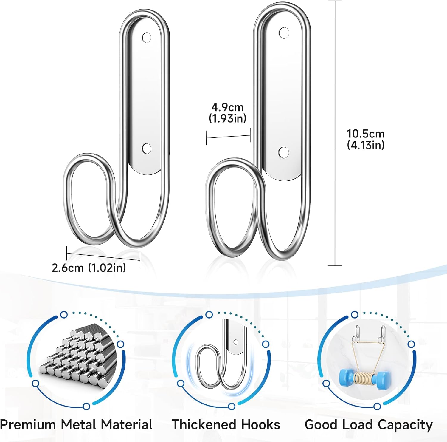 Ironing Board Holder Wall Mount, Durable Ironing Board Holder Stainless Steel, Space Saving Iron Board Hook for Wall Heavy Duty, for Laundry Room Livingroom Bathroom Small(Y or T Leg)
