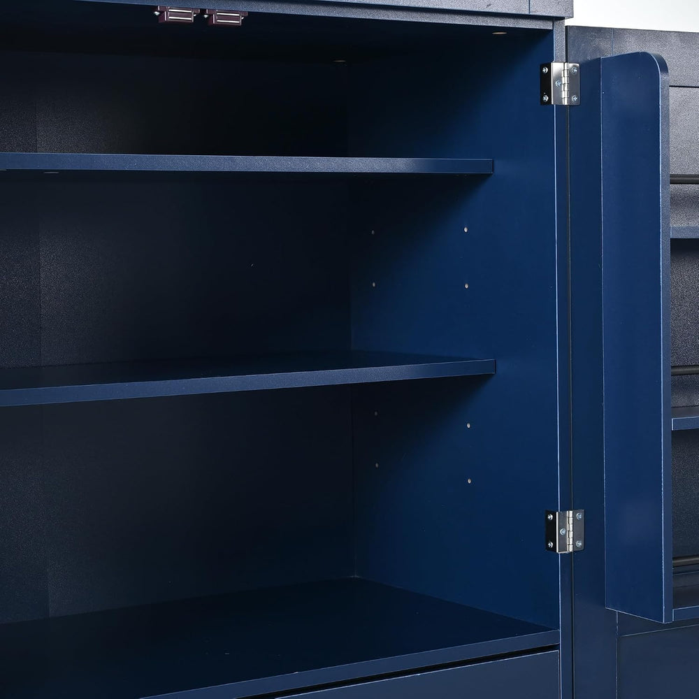 Merax 77''Tall Freestanding Kitchen Pantry,Farmhouse Tall Storage Cab...