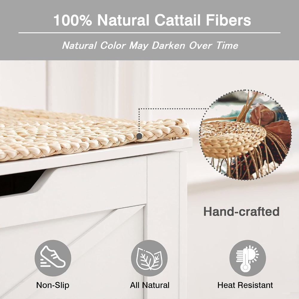 VECELO 30" Storage Chest with Lift Top Storage, Farmhouse Style Ottoman ...