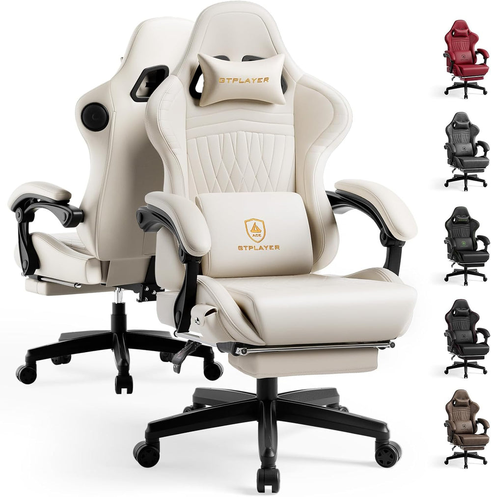 GTPLAYER Gaming Chair with Speakers ACE-PRO, Computer Video Game Chairs with ...