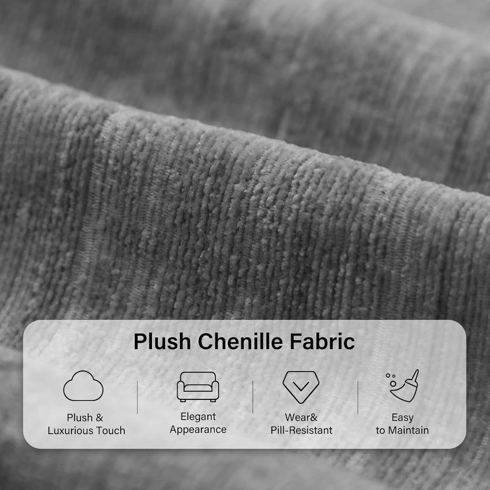 Elegant Oversized Accent Chair for Living Room, 42.1", Chenille, Gray | ...
