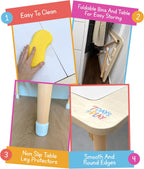 7 Days of Play Sensory Play Activity Table with Foldable Legs, Storage Bins, and Lid - Sensory Table for Toddlers & Kids | Great Gift for Birthdays, Christmas & Special Occasions