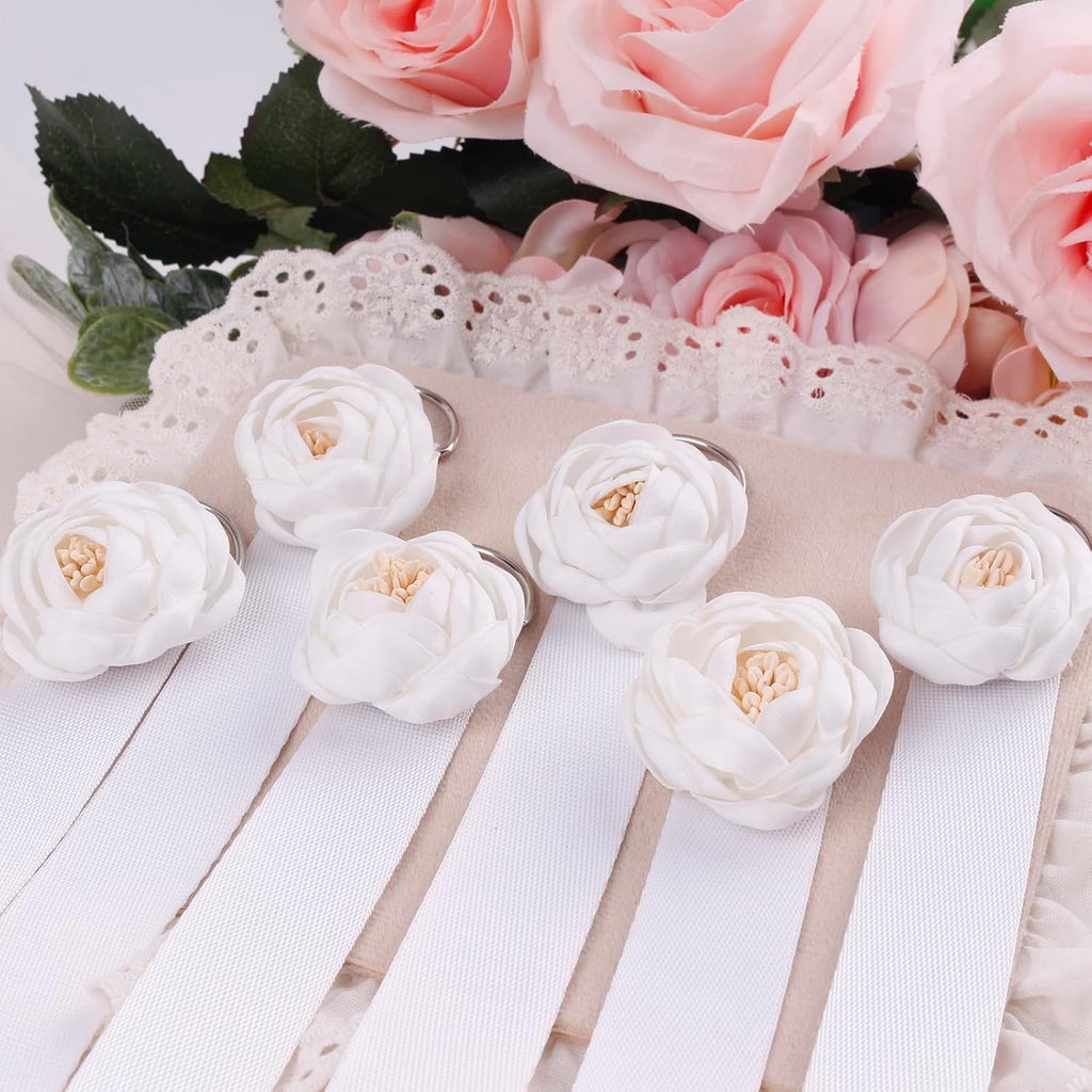 6PCS Bow Holder Hair Bow Organizer,Baby Decorative Hair Accessories Organizer,Flower Hair Clips Storage Bow Holder for Girls Hair Bows,Room Nursery Wall Hanging Decors (hua-6-B) (hua-6-B) (hua-6-B)