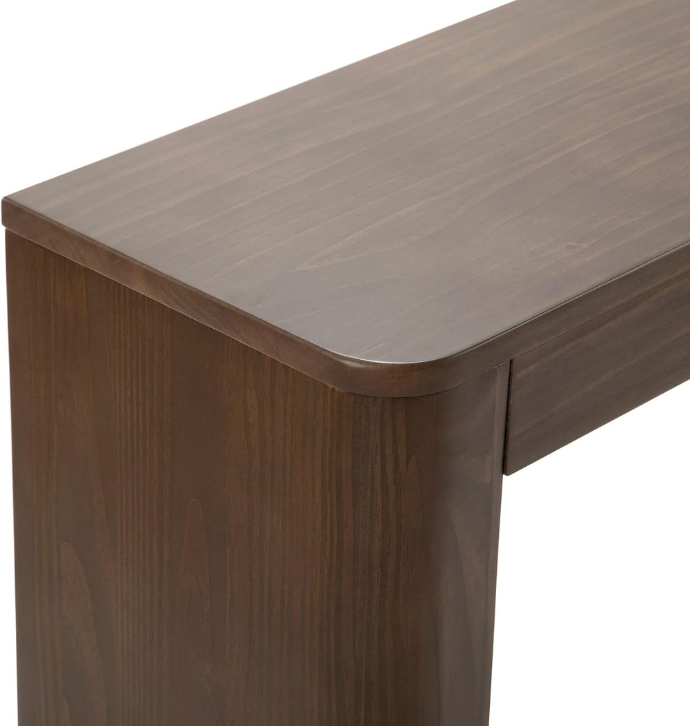 Plank+Beam Contour Console Table, 56 Inch, Walnut