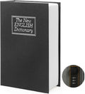 Diversion Book Safe Storage Box (9.5"×6"×2.2"), Dictionary Secret Safe Can with Security Combination Lock, Diversion Book Hidden Safe (Black dictionary,Combination)