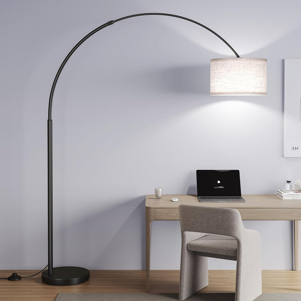 SUNMORY 82" Tall Arc Floor Lamp for Living Room, Large Standing Arched Lamp