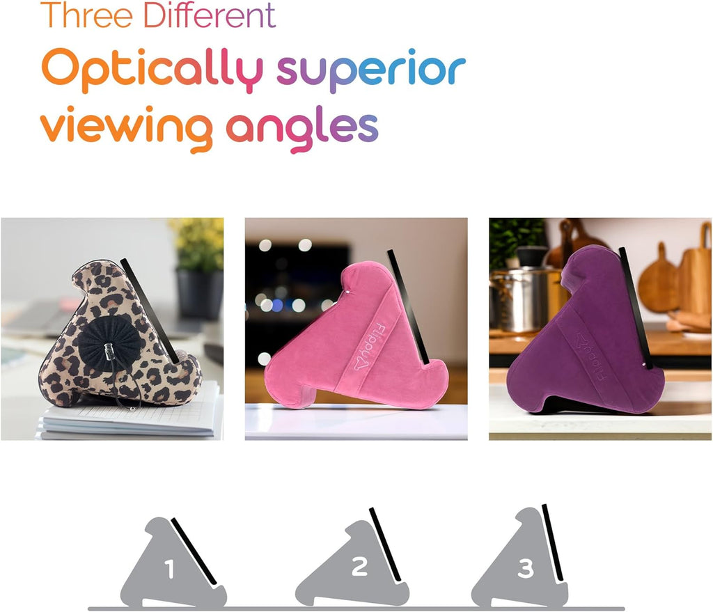 Flippy Original Tablet Pillow Stand & iPad Holder, Gift for Book Lovers & Readers, Multi-Angle Stand with Storage for Lap, Desk & Bed, Compatible with Kindle, Fire, iPad & Samsung, I Wanna Go to Miami