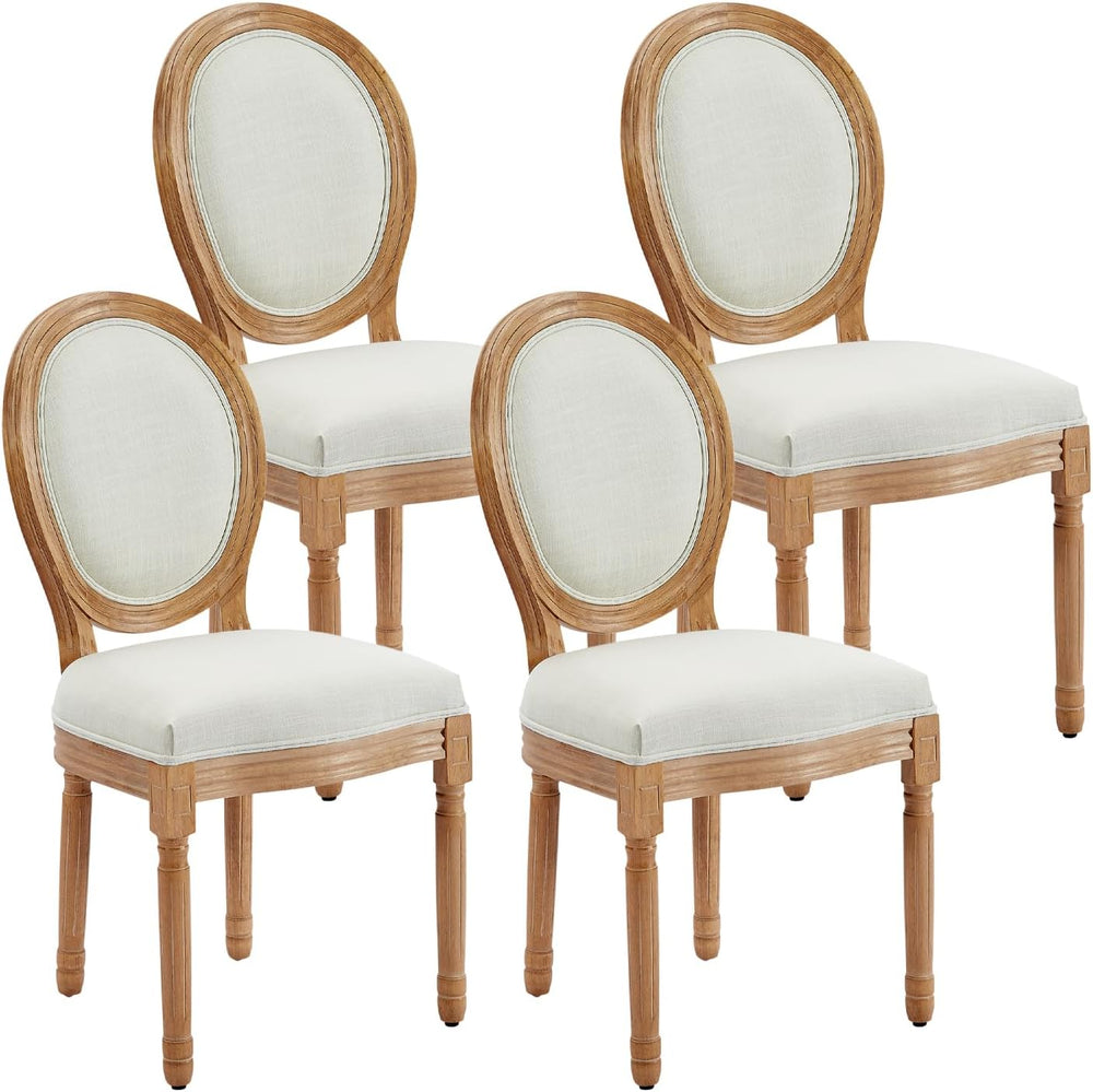 French Country Dining Chairs, Upholstered Dining Chairs Set of 4