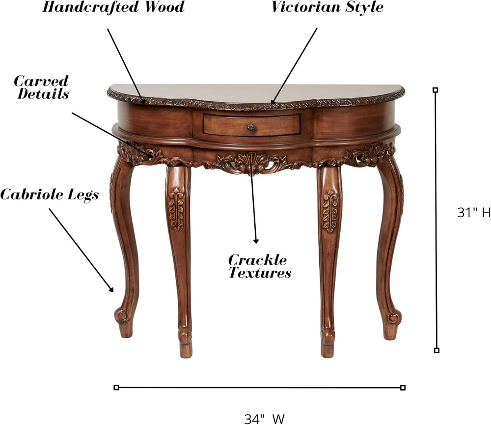Touch of Class Traditional Delegato II Console Table, Natural Cherry Finish