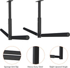 TRUSOON Double Kayak/Ladder Ceiling Storage Rack, Hi Port 2 Ladder Hanger Overhead Garage Kayak Ladder Rack, Holds 200 lbs, Adjustable Height Design, Black