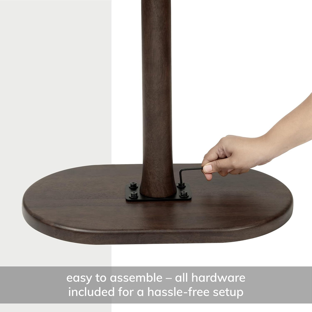 MH London Side Table - Crawford Wooden Modern C Shaped End Table - Exclusivel...