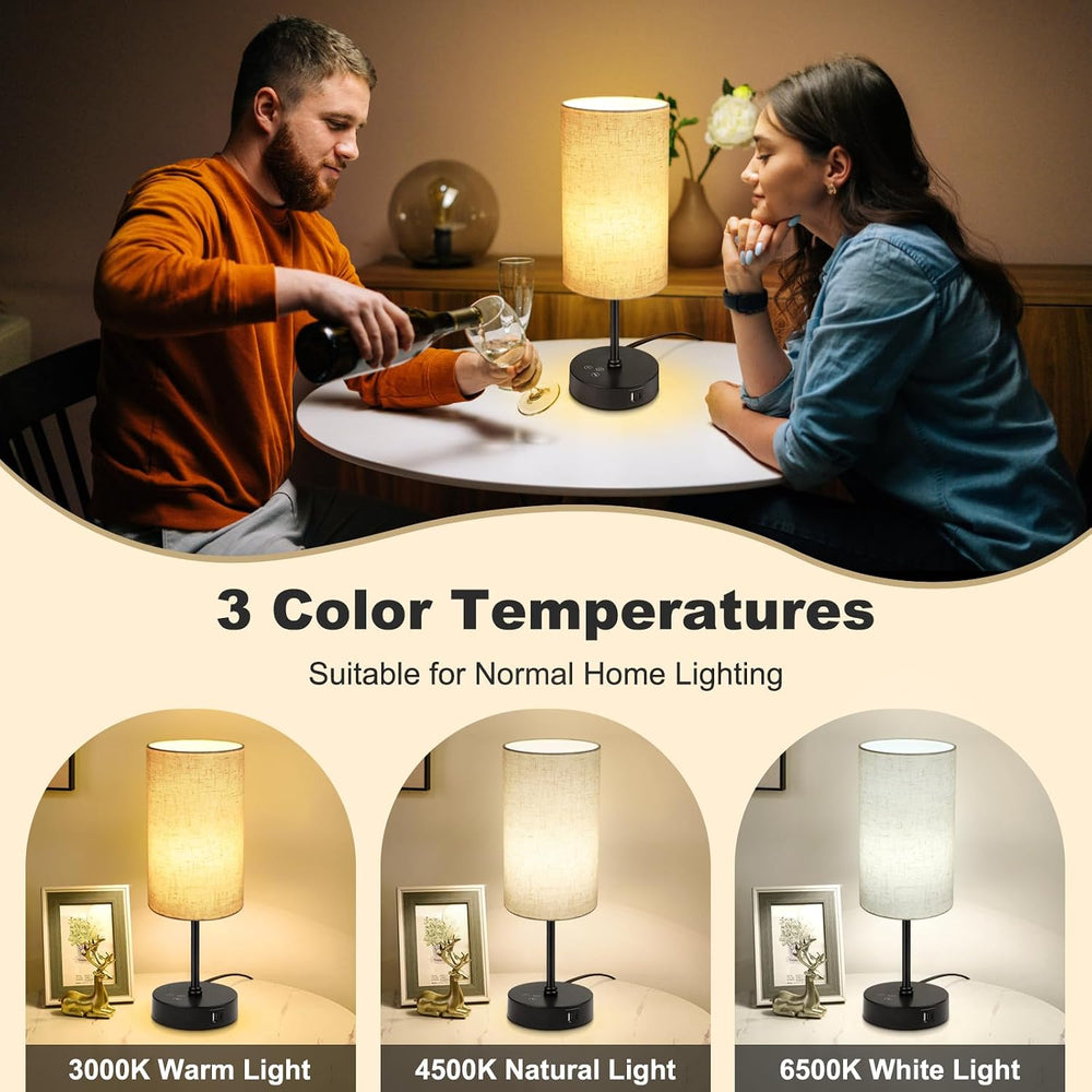 Unicozin Table Lamp Set of 2, 3 CCT 3000K/4500K/6500K & RGB Color Changin...