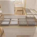 12 Grids Velvet Watch Tray Watch Holder Organizer Storage Tray For Men Women (Gray)