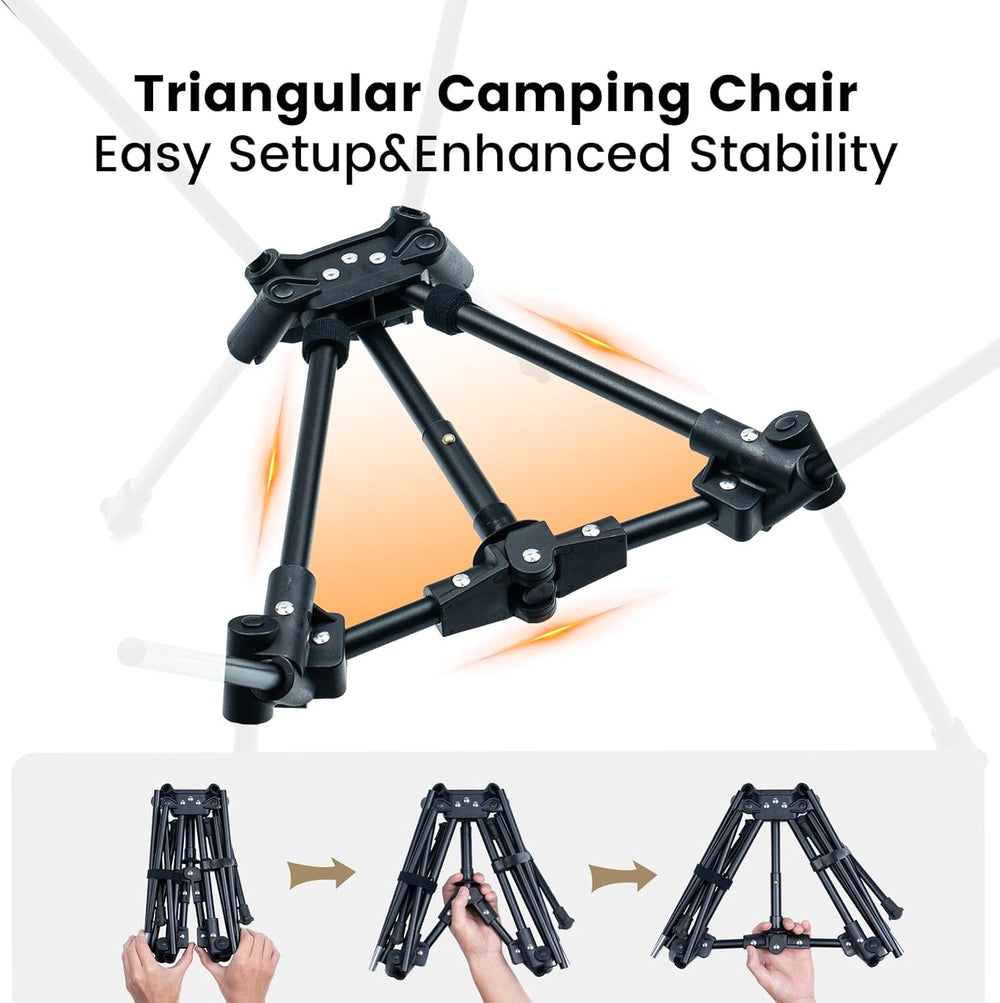 ONETIGRIS Tigerblade Camping Chair, Lightweight Folding Backpacking Hiking Ch...