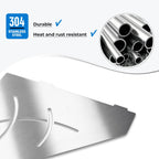 FerdY 2-Pack 10" Brushed Nickel Recessed Corner Shower Shelf, for Tiled Bathroom Walls, Floating Shower Shelf, 304 Stainless Steel Shower Caddy Storage Shelves, No Drilling Required, Irregular Diamond