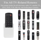 3 Pcs Wall Remote Control Holders TV Controller Holder Self Adhesive Marker Holder Pen Pencil Storage Organizer for Home Office School (White)