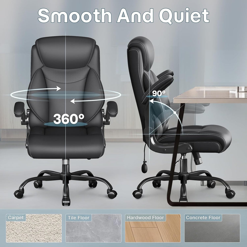 Ergonomic Office Chair, Big and Tall Office Chair, Executive Chair- Padded Le...