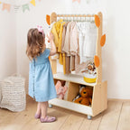 OOOK Tree Kids Dress Up Rack and Costume Organizer Center with Storage | Dress Up Storage for Toddlers, Suitable for Children's Room, Living Room, Playroom and Daycare Centers