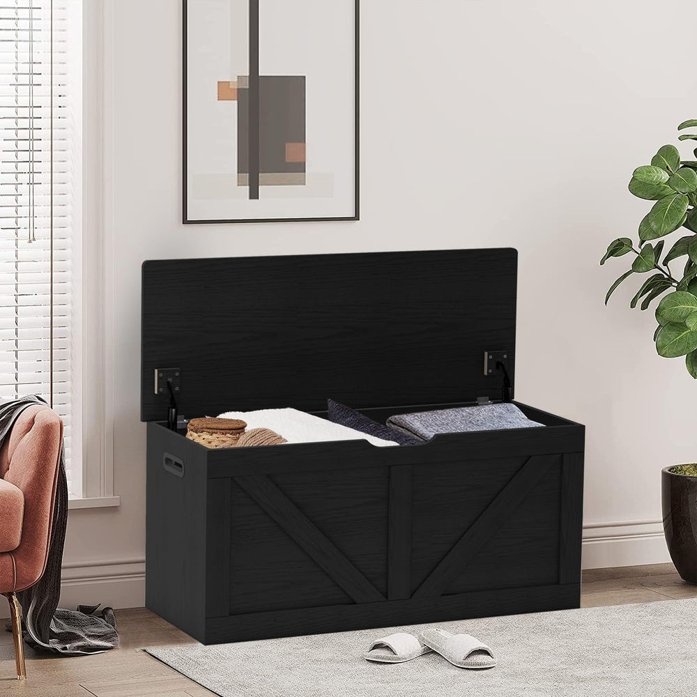 Timberer 39.4" Storage Chest, Wooden Storage Bench, Large Storage Trunk ...