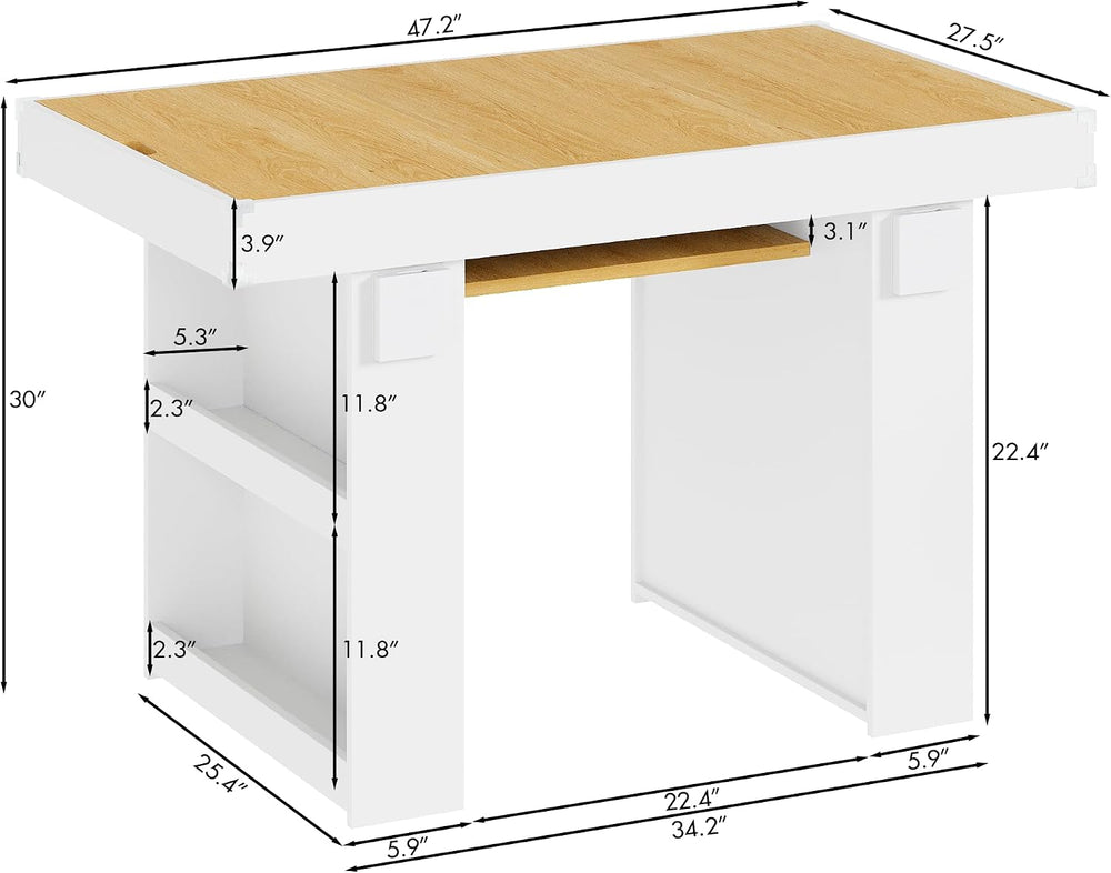 Gaming & Dining Table with Removable Top & PU Leather Mat, Board Game...