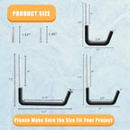 Heavy Duty Utility Hooks for Garage Storage Utility Hooks Wall Mount,Garage Hooks Heavy Duty,Garage Wall Hooks,Hose Holder,Bike Hooks,Ladder Hooks,Leaf Blower Hanger (2S & 2M & 2L)