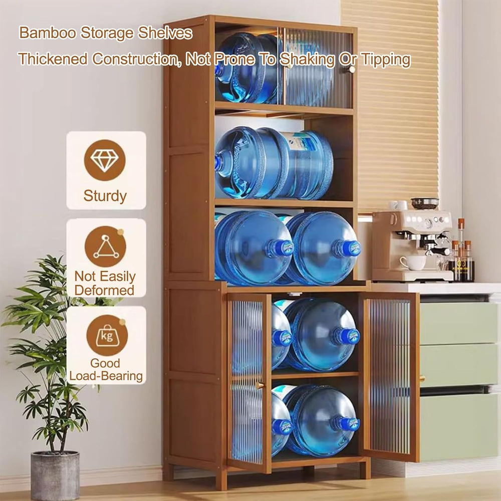 Wide Pantry Storage Cabinet, Pantry Storage Cabinet with Doors, Freestanding ...