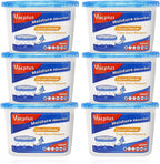 Vacplus Moisture Absorbers 6 Pack, 10.5 Oz Portable Humidity Absorber Boxes for Your Bathroom, Closet & Car, Dehumidifier with Fragrance Free, Navy Blue