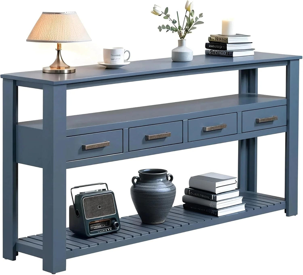 LKTART Console Table for Entryway with Drawers,61.5'' Long Sofa Table...
