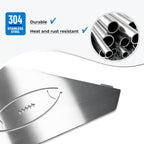 FerdY 2-Pack 10" Brushed Nickel Recessed Corner Shower Shelf, for Tiled Bathroom Walls, Floating Shelf, 304 Stainless Steel Shower Caddy Storage Shelves, No Drilling Required, Rugby Diamond