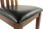 Signature Design by Ashley Ralene Rake Back 19" Dining Room Chair 2 Count, Medium Brown