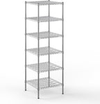24" Deep x 24" Wide x 74" Height Wire Shelving Kit | 6-Tier | NSF Commercial Storage Rack Unit