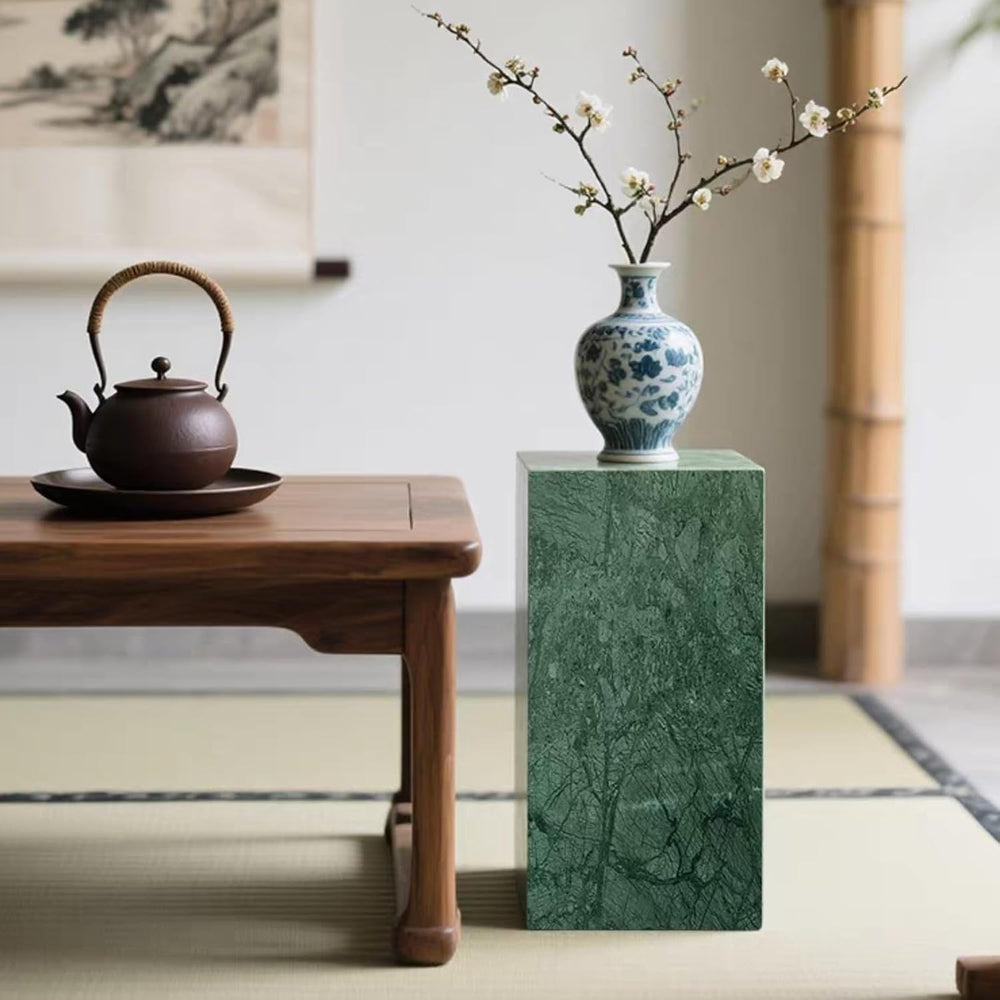 Luxury Natural Marble Square Side Table & Coffee Table, Accent End Table ...