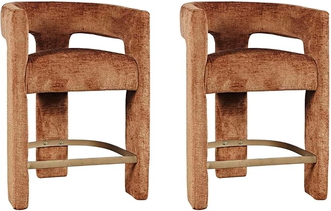 Jofran Upholstered Counter Stool with Arms – Versatile Barstools – Stylish Se...