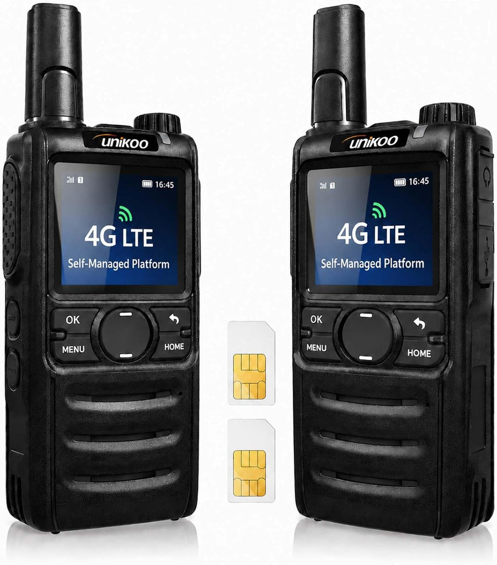 Lifetime Free Walkie Talkies Unlimited Range 4G LTE POC Two Way Radios