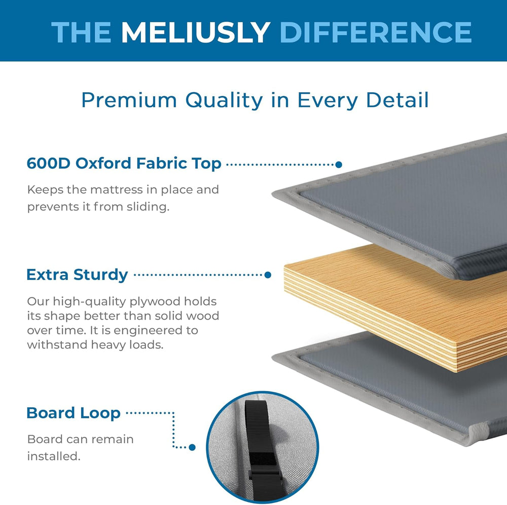 Meliusly Sleeper Sofa Bed Support Board Queen (54x64) - Permanent Fit | Sleep...