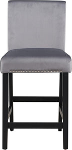 5 Pieces Dining Table Set with 35" Rectangle Faux Marble Top Table,Living Room Furniture W/ 4 Velvet-Upholstered Chairs,for Restaurant,Home Bistro,Gray