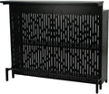Kozyard Home Bar Cabinet with Storage Cabinet and Shelves | Black Indoor Bar Cabinet for Kitchen, Dining Room, Living Room, Home Bar Furniture